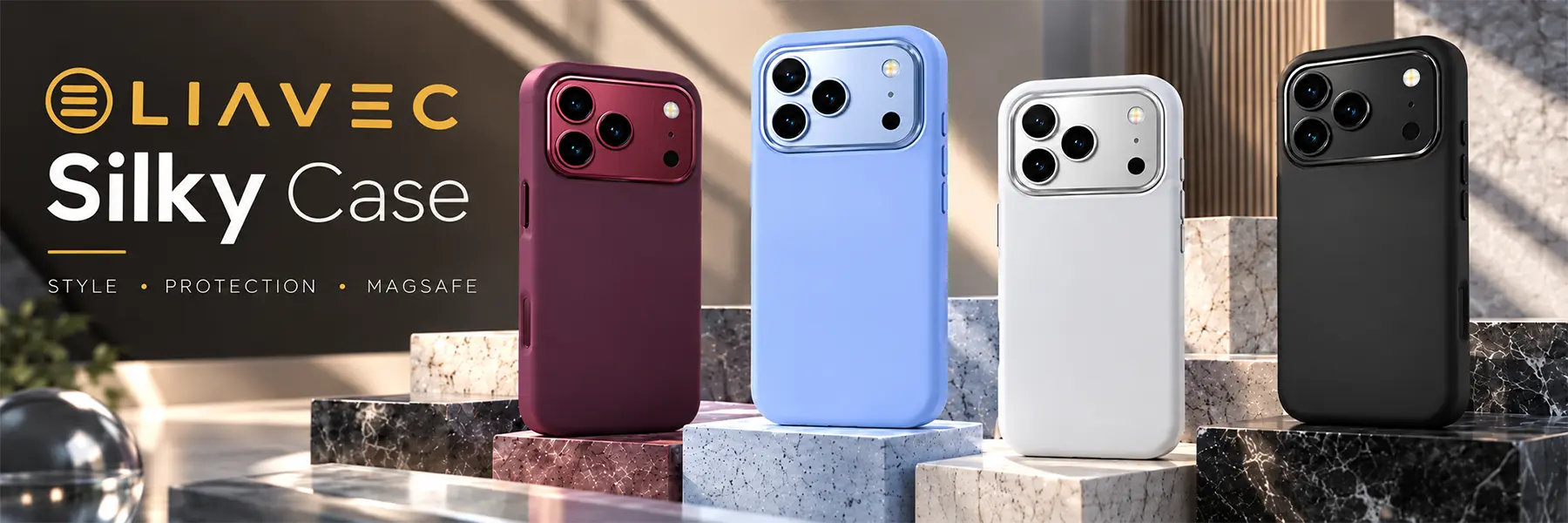 LIAVEC Silky MagSafe : collection de coques semi-mates pour iPhone 18 Pro