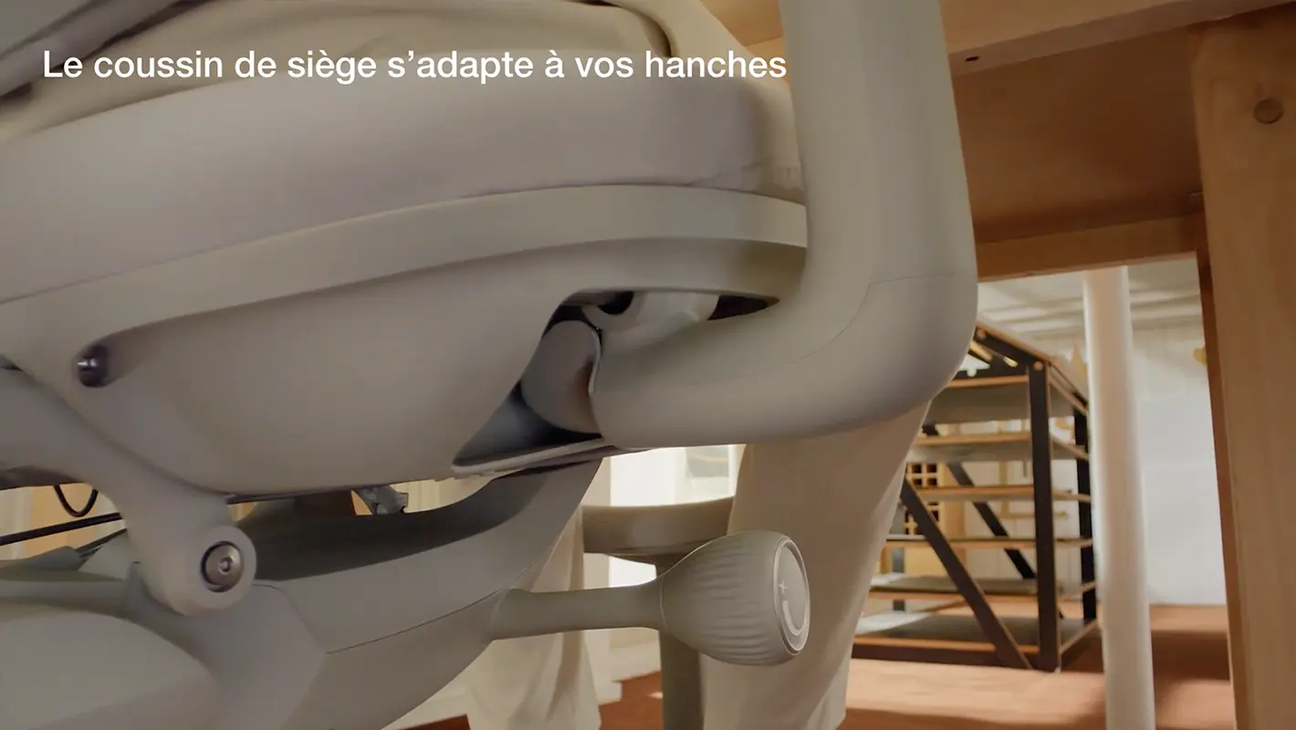 Coussin de siège ergonomique LiberNovo Omni 45 s'adaptant aux hanches