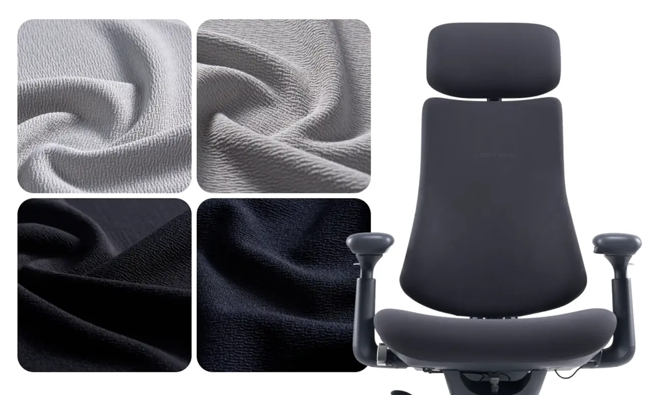 Tissus extensibles doux au toucher de la chaise LiberNovo Omni 45
