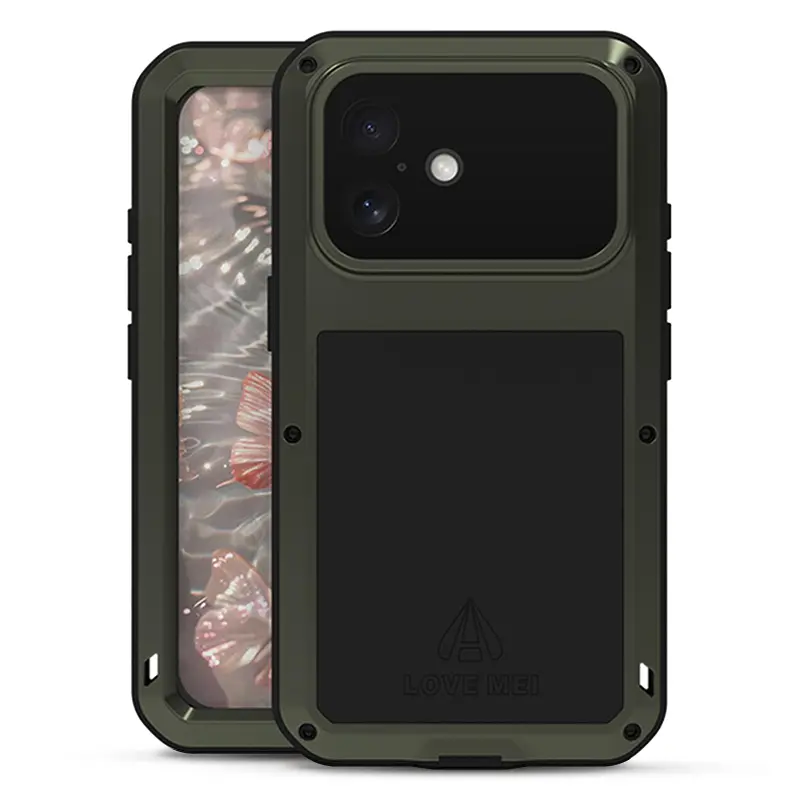 Coque Intégrale LOVEMEI Powerful pour iPhone 17 - Modèle Kaki