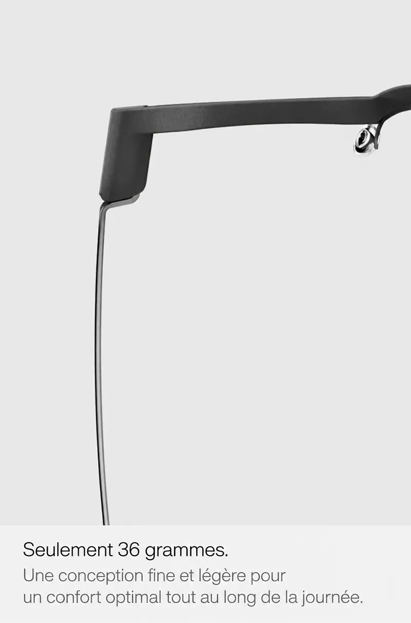 Design discret sans caméra des lunettes connectées Even Realities G2