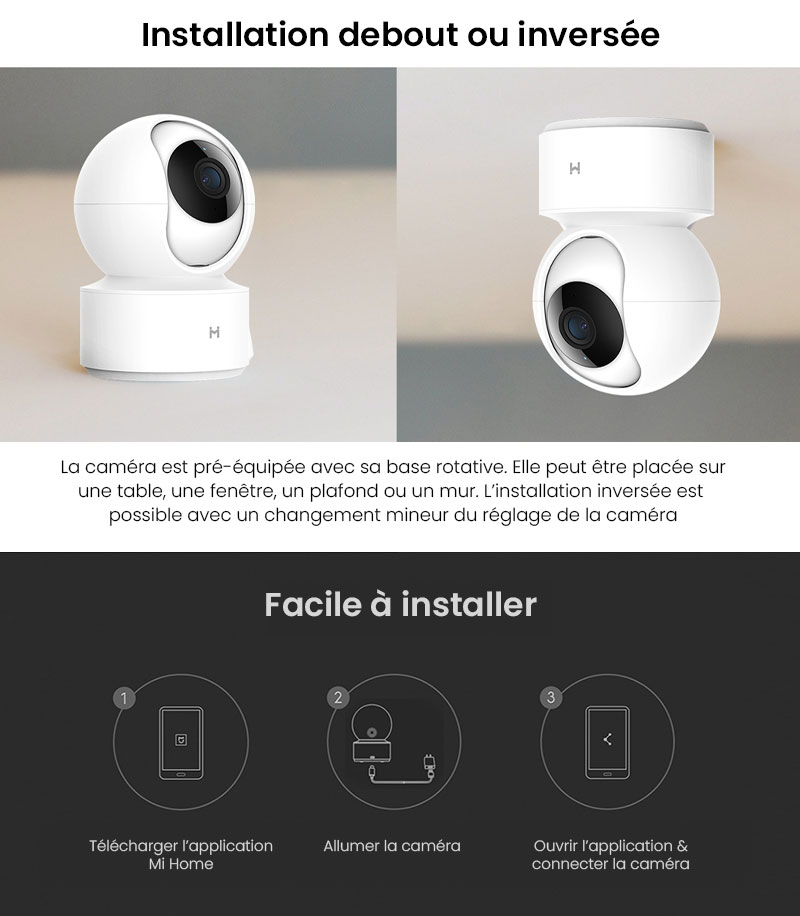 Caméra WiFi IMILAB 016 Basic Home Security 360° 1080p