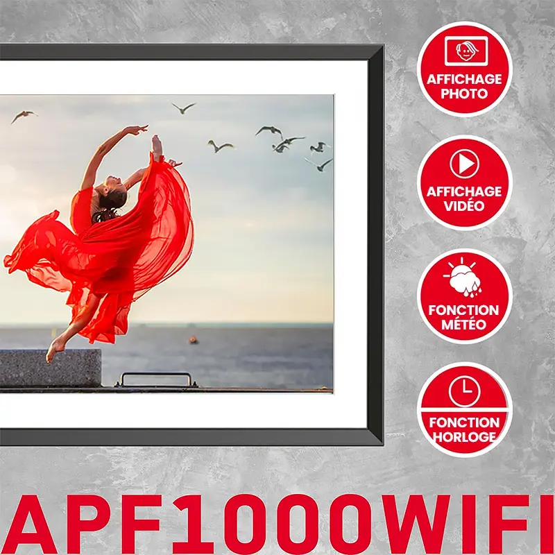 Cadre Photo Numérique AGFAPHOTO Realiview APF1000WIFI
