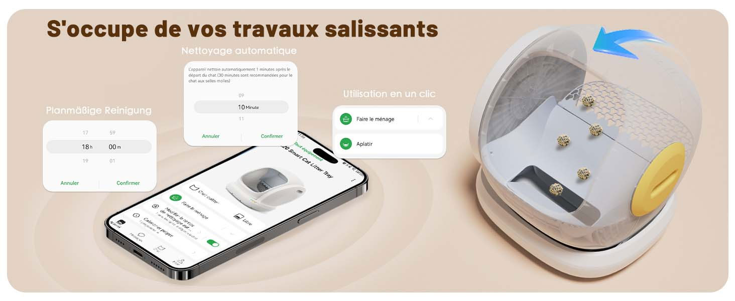 Litière Autonettoyante UBPET C20