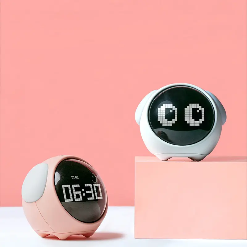 Réveil EmoJi avec Fonction Snooze et Veilleuse LED