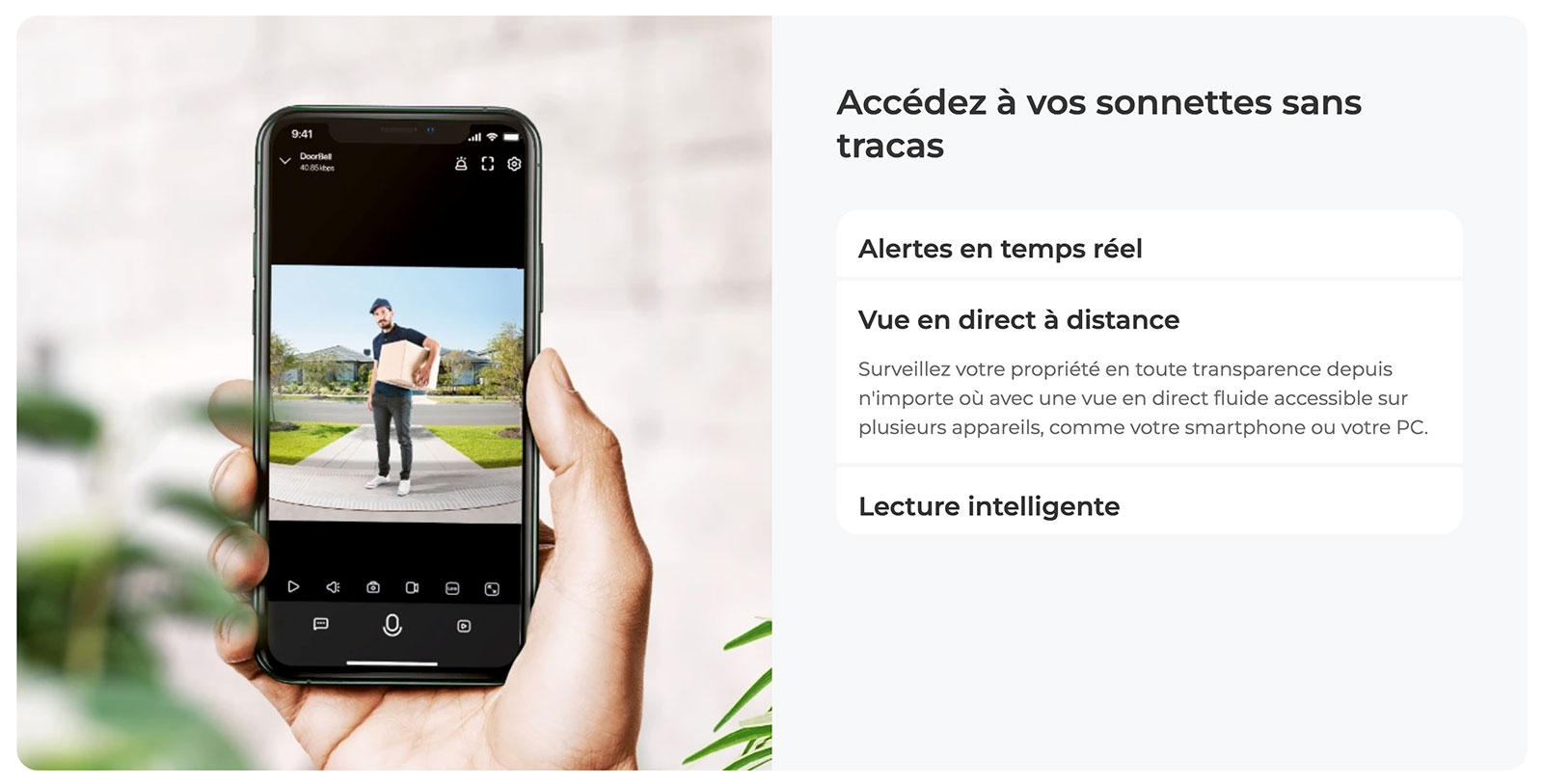 Sonnette Vidéo Wi-Fi REOLINK Doorbell 2K