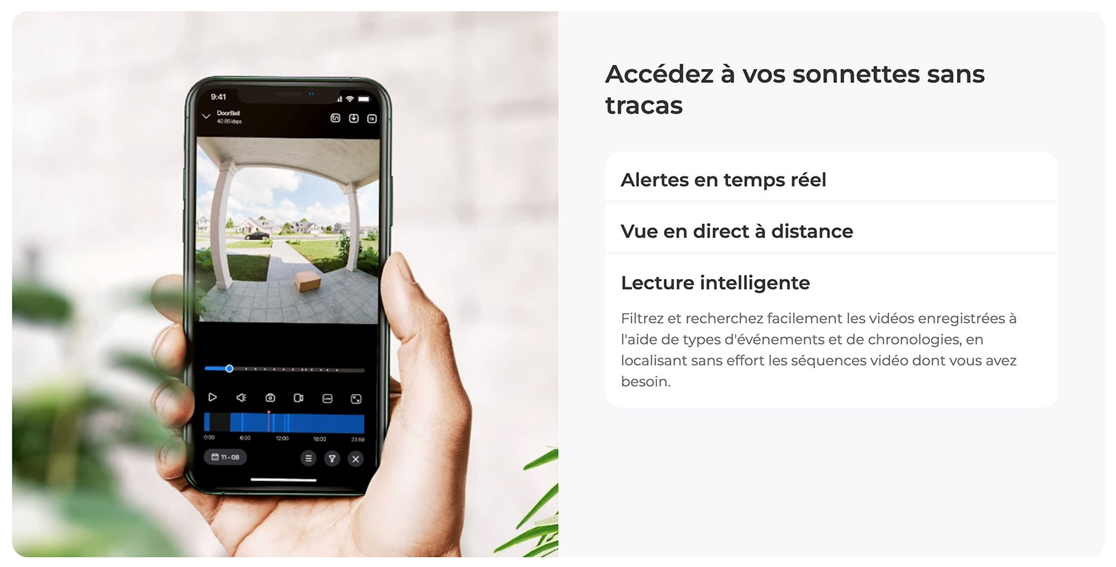 Sonnette Vidéo Wi-Fi REOLINK Doorbell 2K