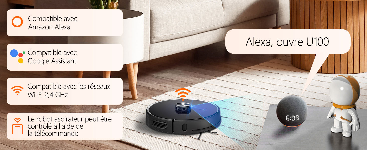 Robot Aspirateur Laveur UWANT U100