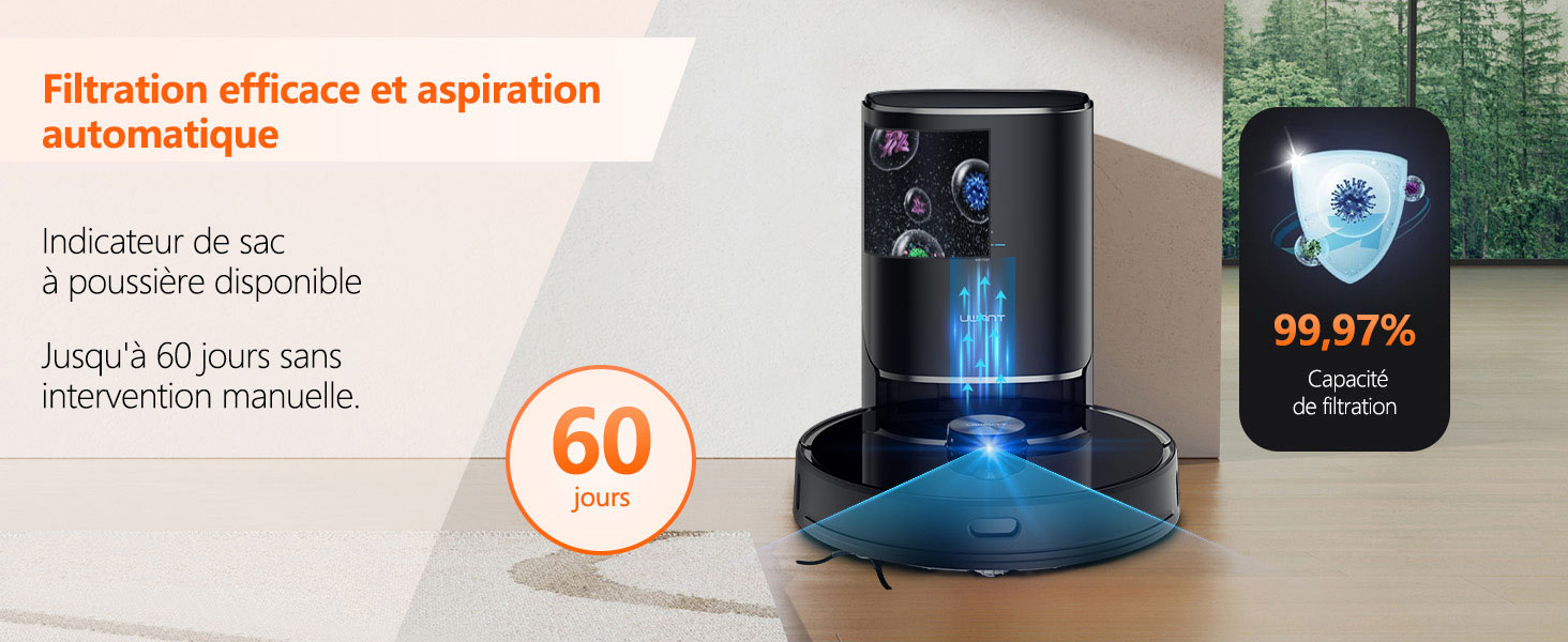 Robot Aspirateur Laveur UWANT U100