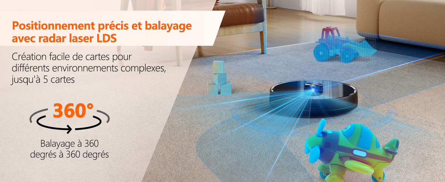 Robot Aspirateur Laveur UWANT U100