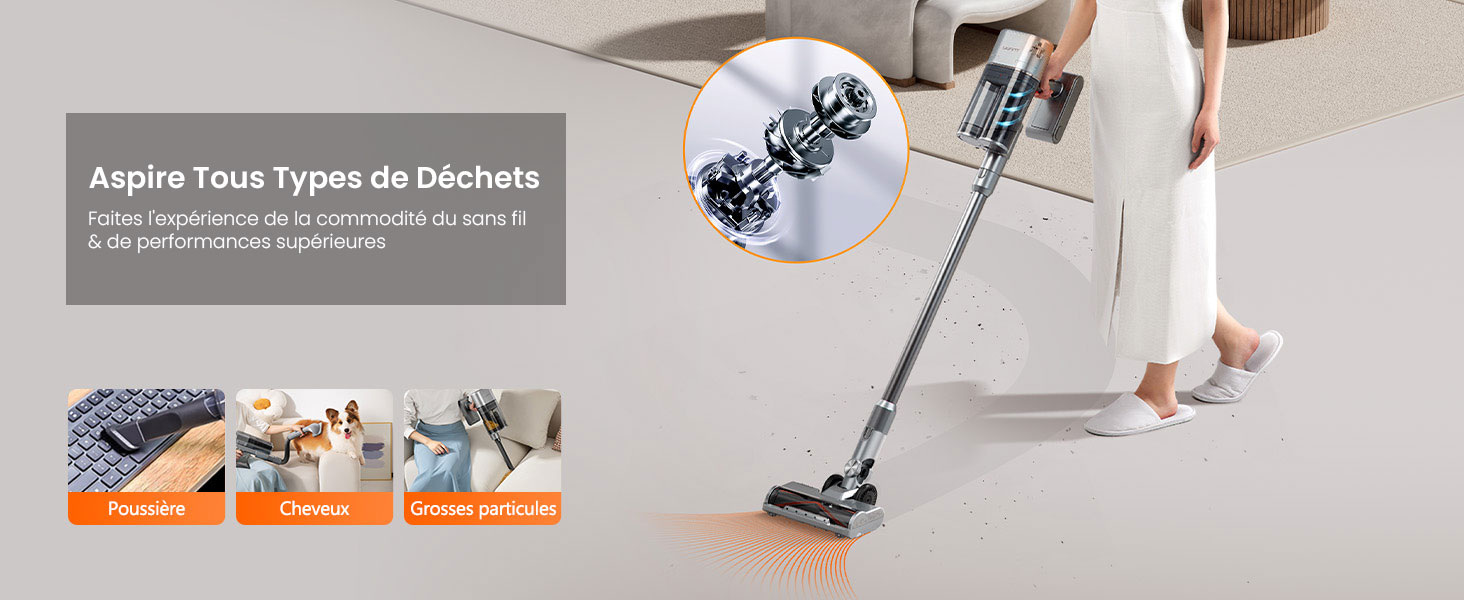 Aspirateur Balai Sans Fil UWANT V100