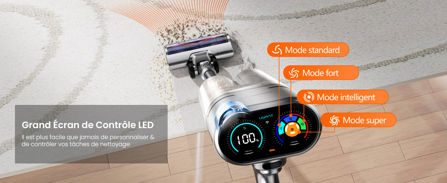 Aspirateur Balai Sans Fil UWANT V100