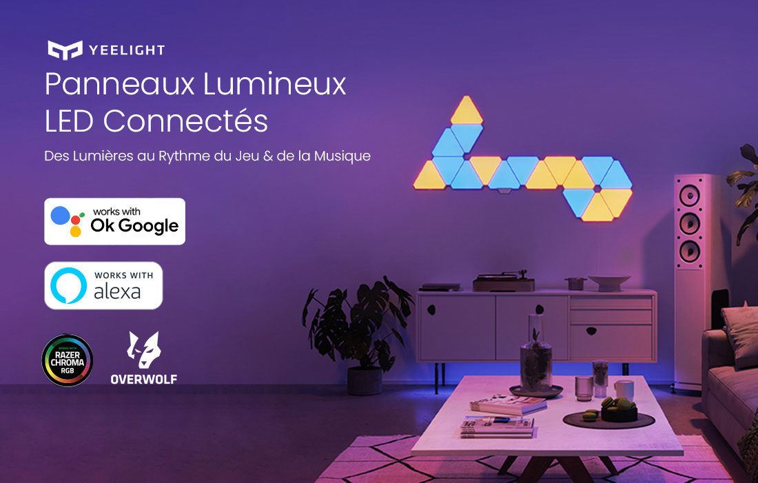 Panneaux Lumineux Wi-Fi YEELIGHT Smart Light