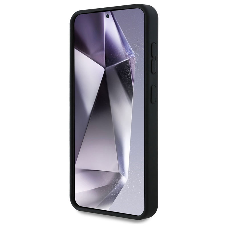 Coque Magnétique MERCEDES Silicone Contrasted Horizontal Curve Compatible MagSafe pour Galaxy S25 5G