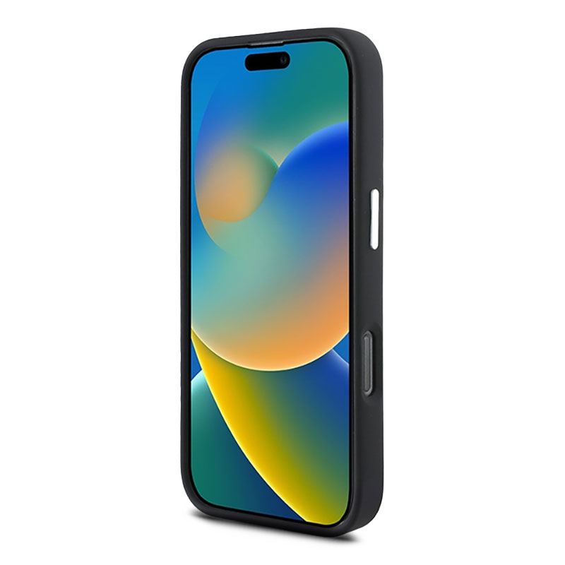 Coque MagSafe MERCEDES Silicone Vertical Stripe pour iPhone 16 Pro