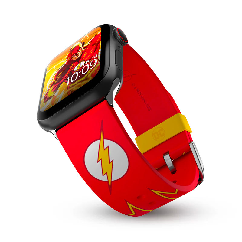 Bracelet Silicone MOBYFOX DC Comics Flash Tactical pour Apple Watch