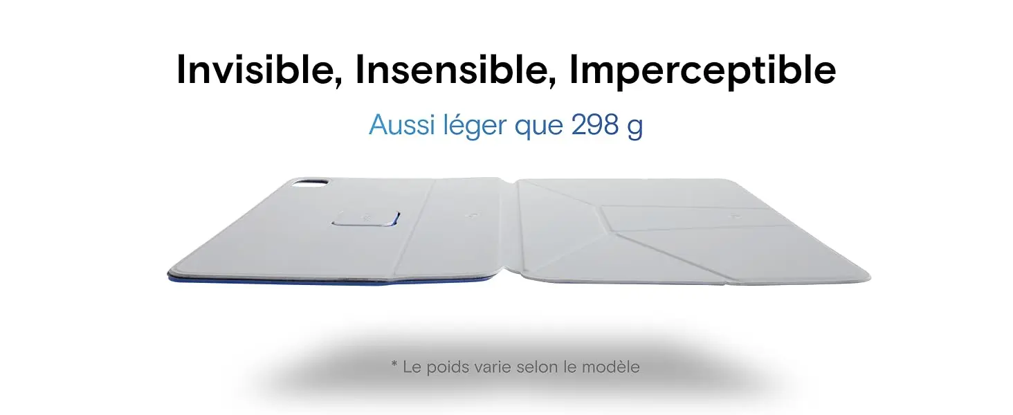 Design ultra mince et léger de seulement 292 grammes pour l'étui de protection MOFT Dynamic Folio pour iPad offrant une discrétion absolue et un transport facile au quotidien.