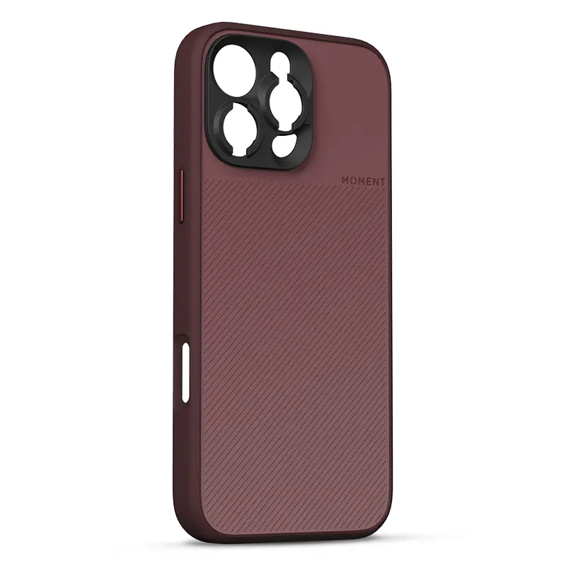 Coque MagSafe MOMENT Camera Case pour iPhone 16 Pro Max - Modèle Rouge