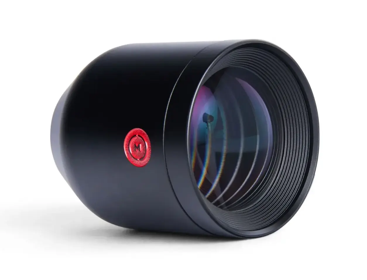 Objectif smartphone MOMENT SuperTele 240mm II T-Series vue frontale avec lentille en verre cinéma