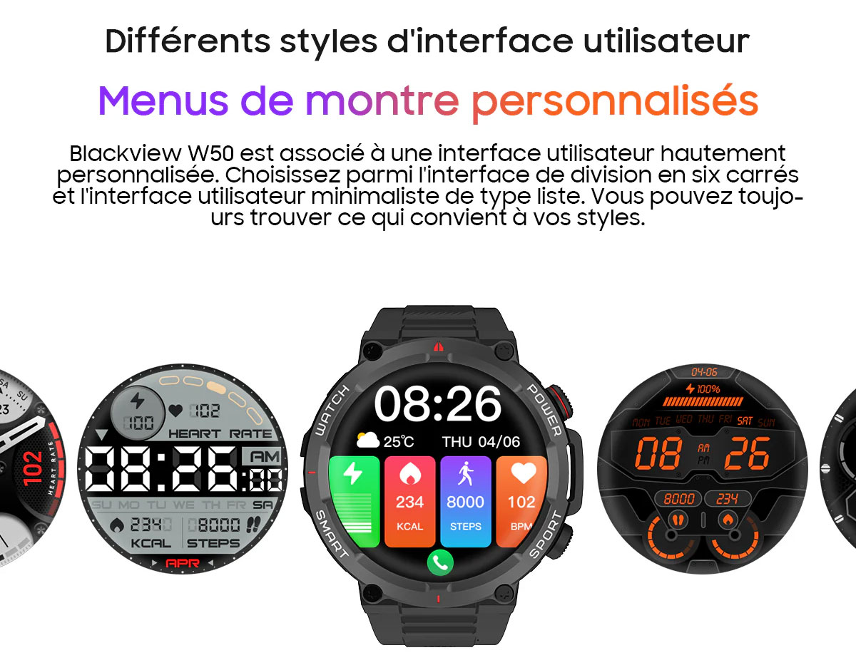 Montre Connectée BLACKVIEW W50