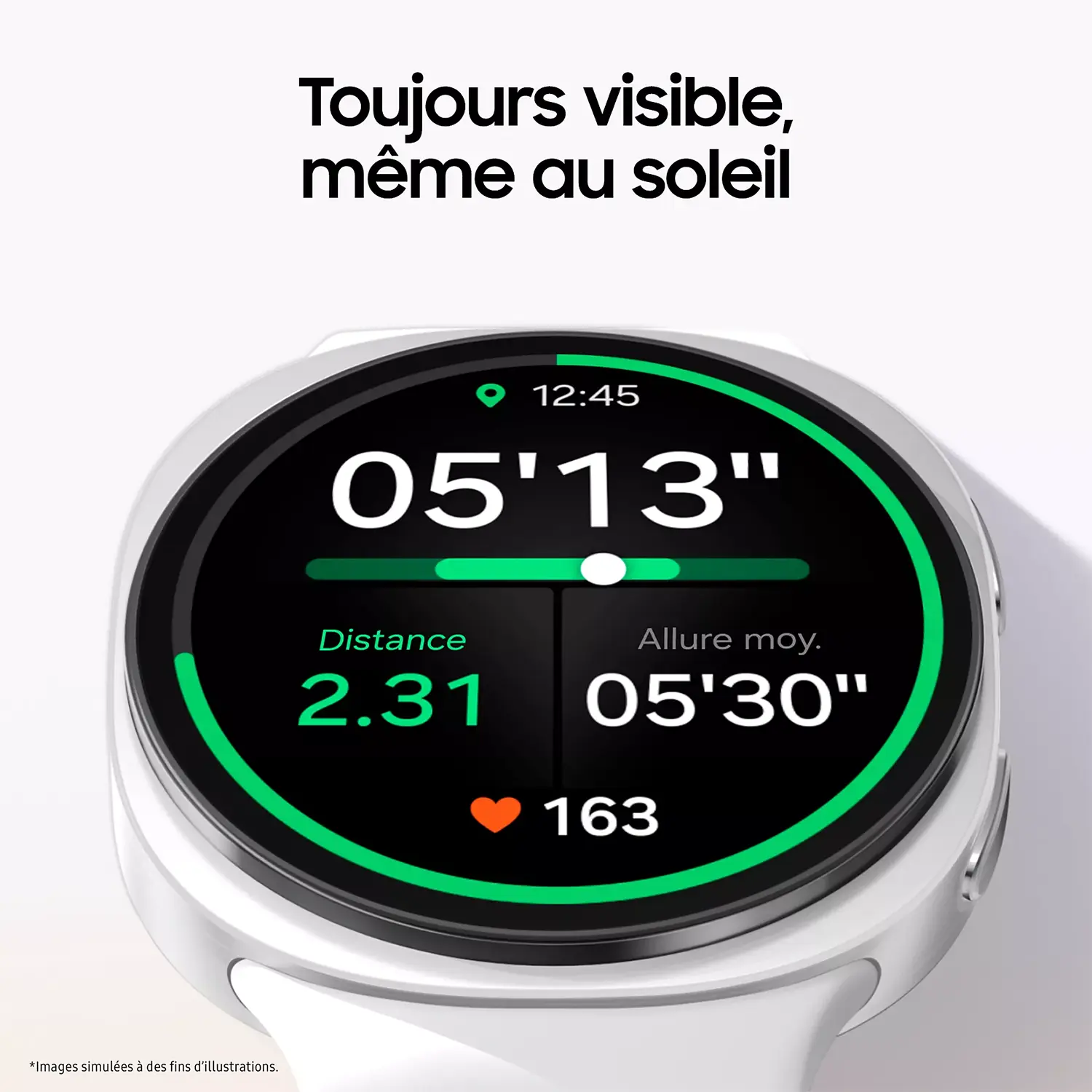 Montre Connectée SAMSUNG Galaxy Watch 8 Bluetooth 40 mm avec écran Super AMOLED lumineux