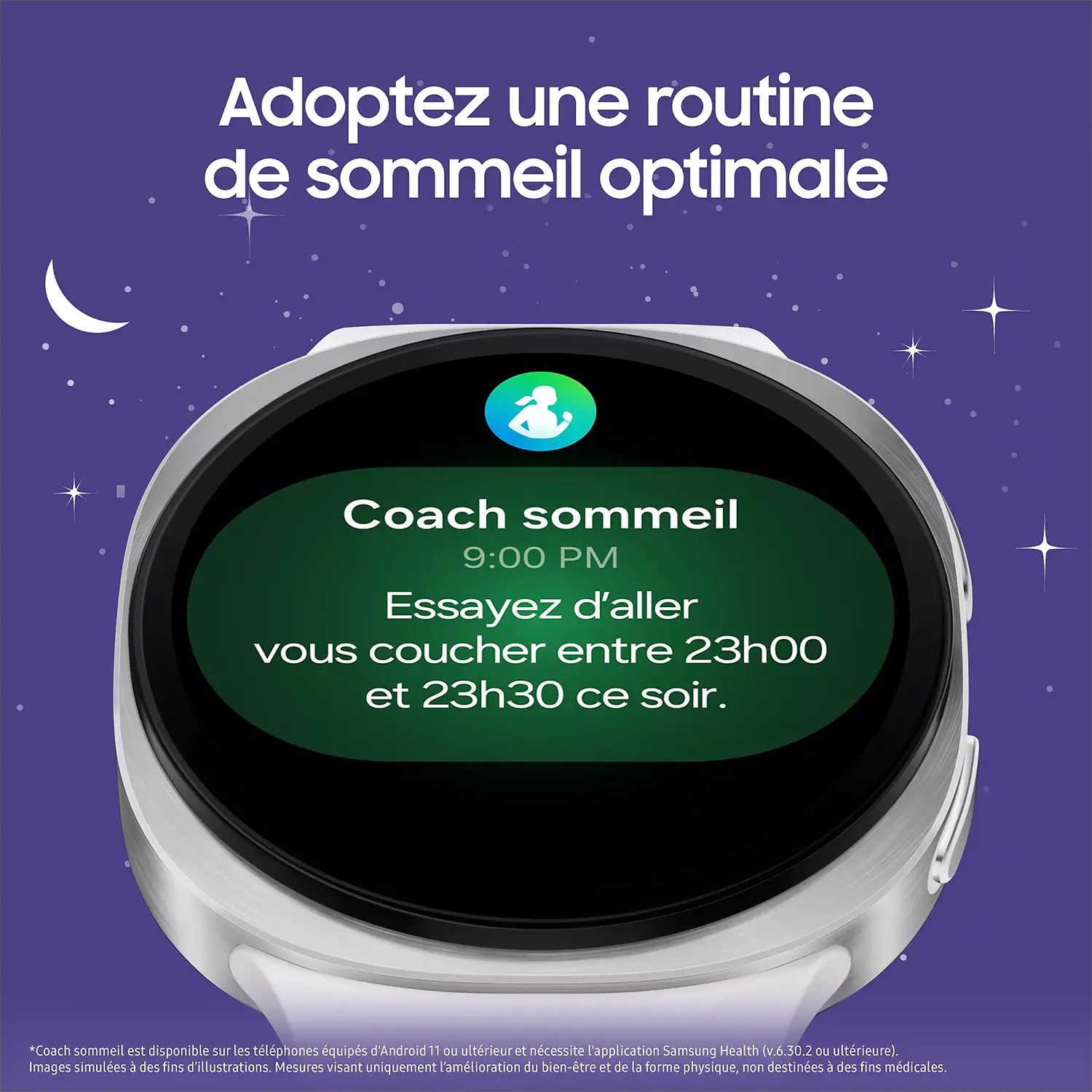 Montre Connectée SAMSUNG Galaxy Watch 8 Bluetooth 40 mm avec suivi du sommeil