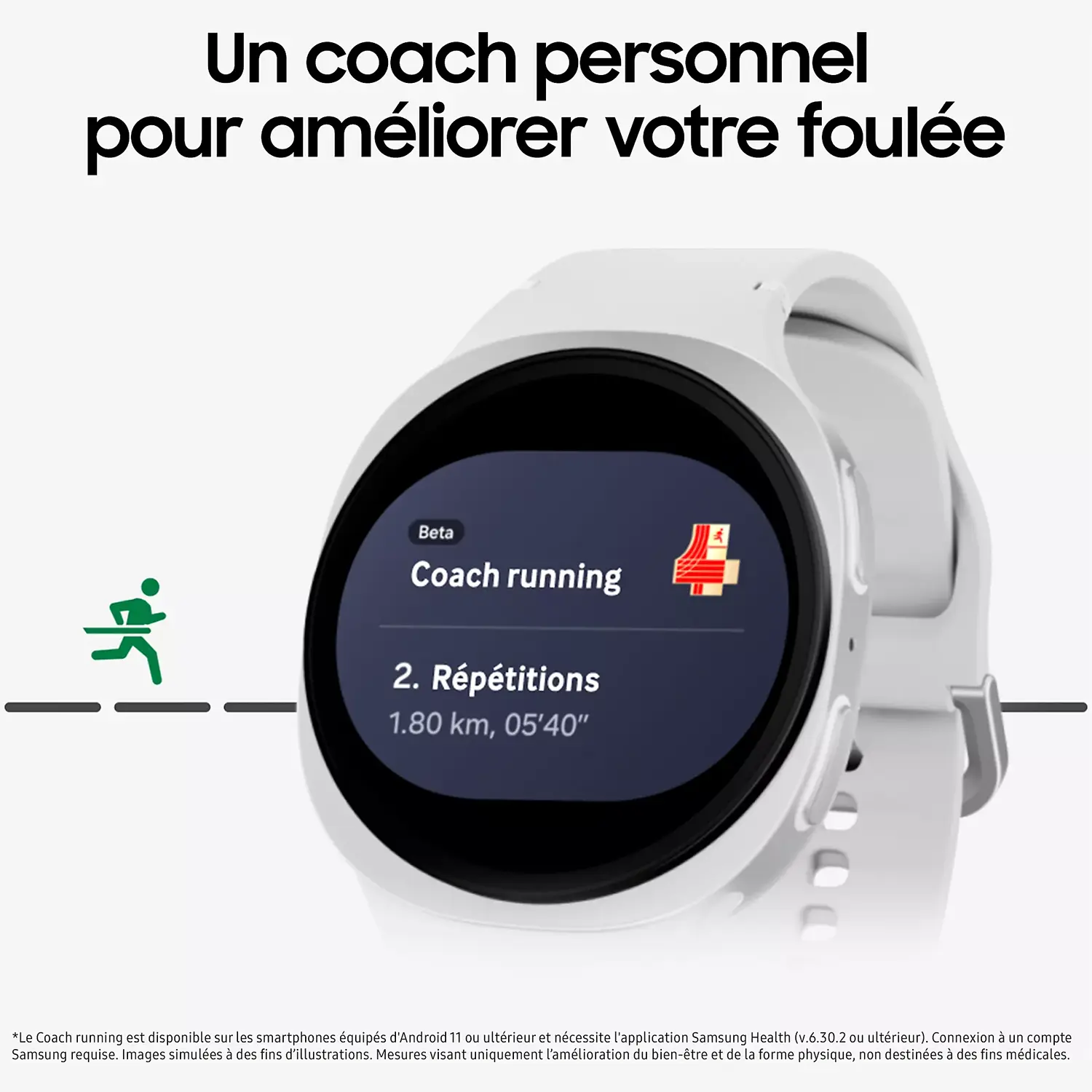Montre Connectée SAMSUNG Galaxy Watch 8 Bluetooth 40 mm avec suivi sportif