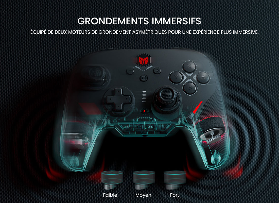 Manette Multiplateforme BIGBIG WON Blitz | Connexion Bluetooth & USB-C