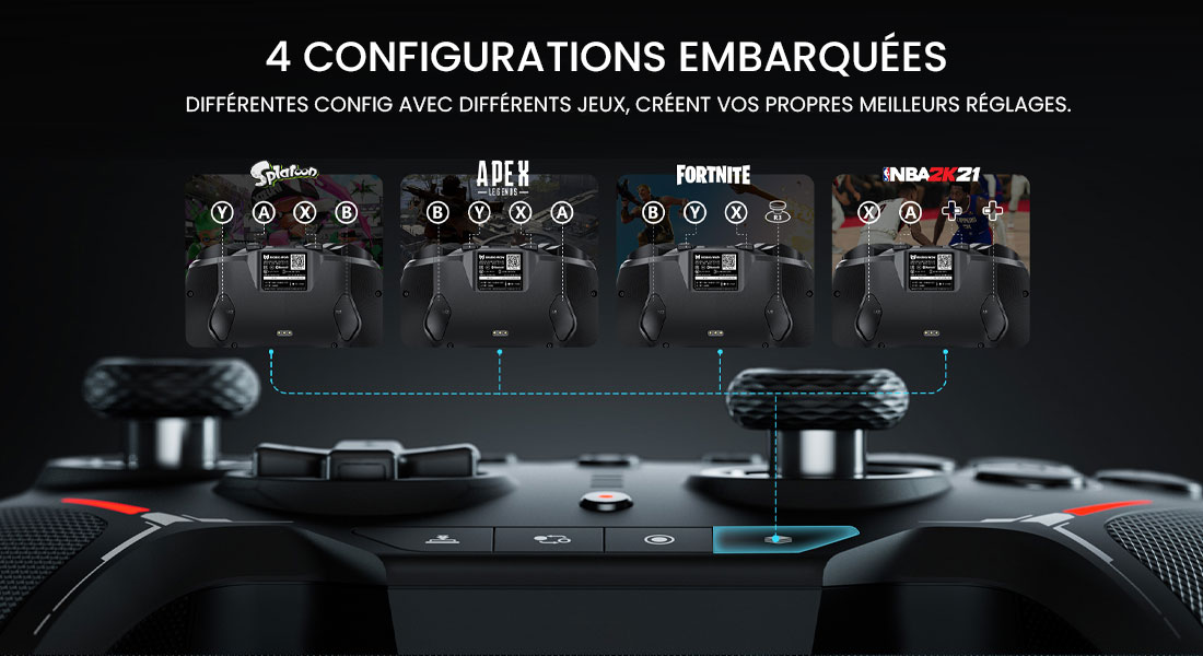 Manette Multiplateforme BIGBIG WON Blitz | Connexion Bluetooth & USB-C