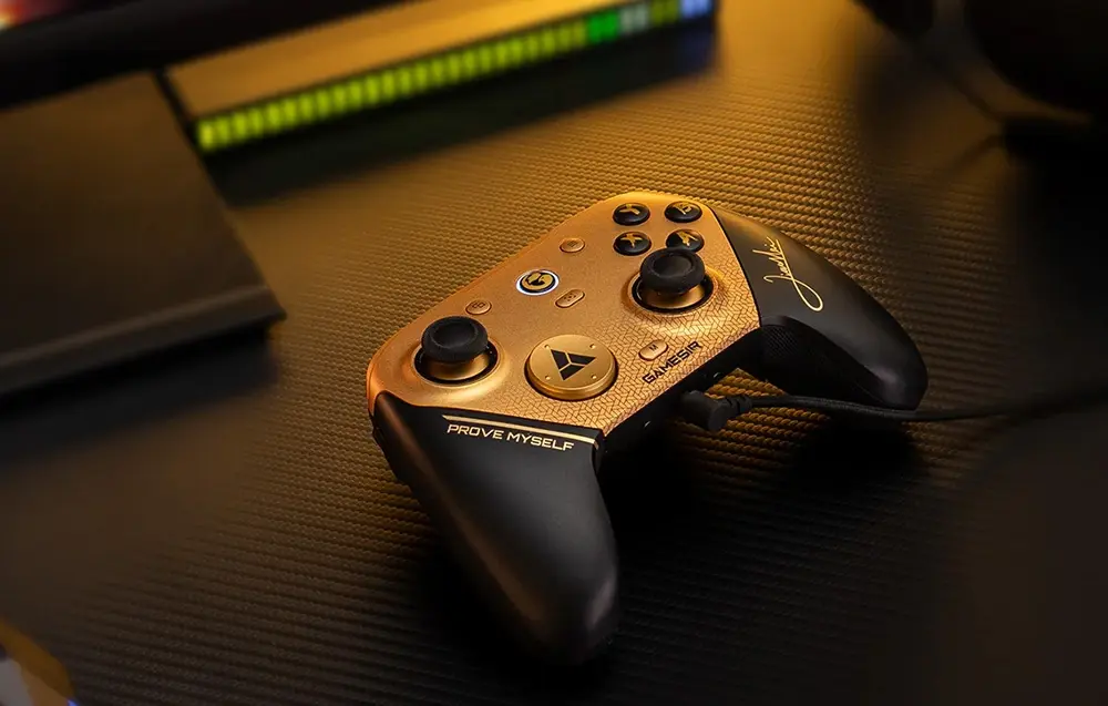 Schéma technique des sticks magnétiques Mag-Res TMR anti-drift de la GameSir G7 Pro 8K