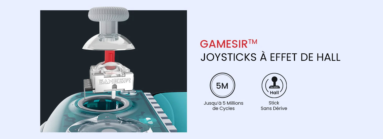 Manette de Jeux USB-C GAMESIR X3 Pro avec Refroidisseur Intégré