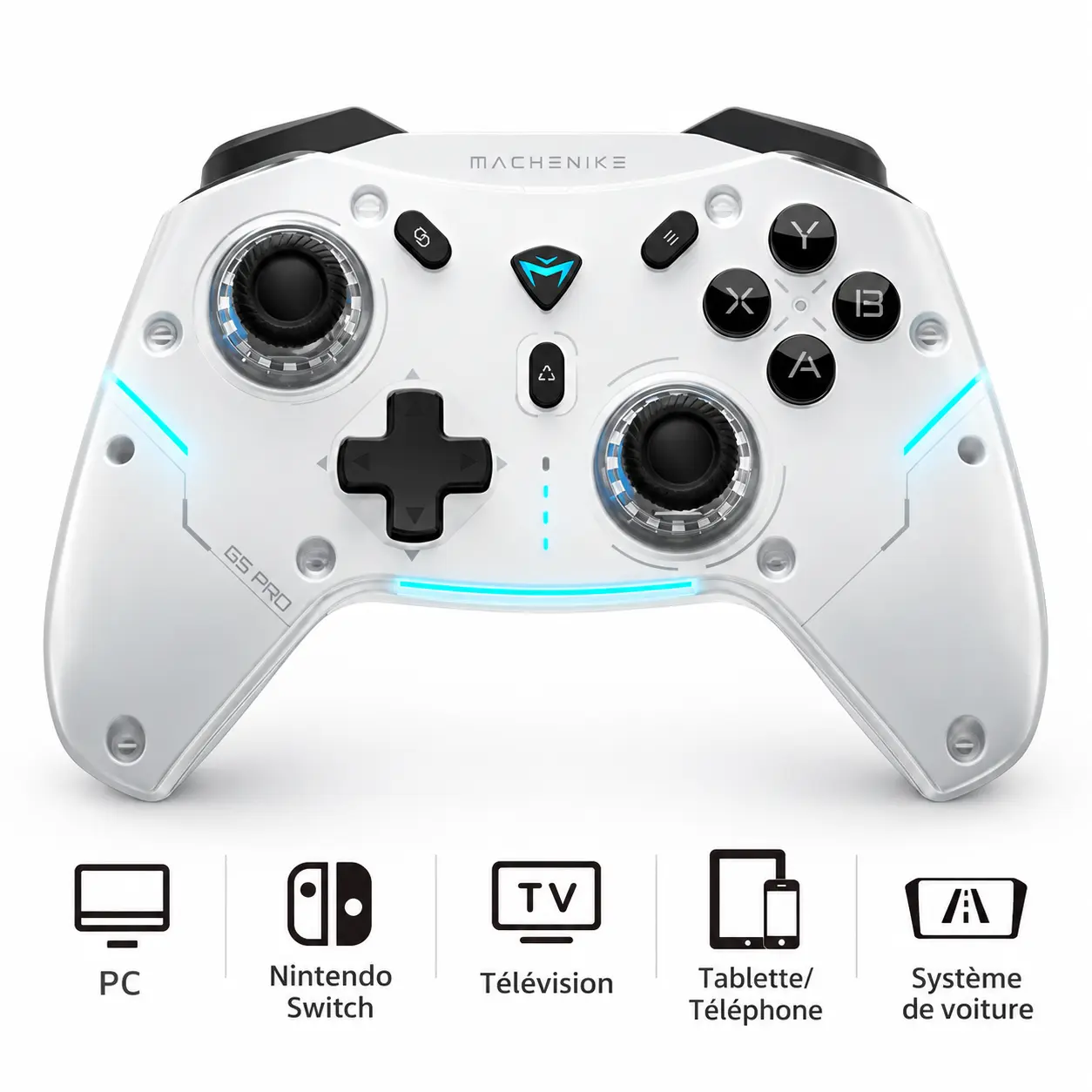 Compatibilité multi-plateforme de la manette MACHENIKE G5Pro Max SE
