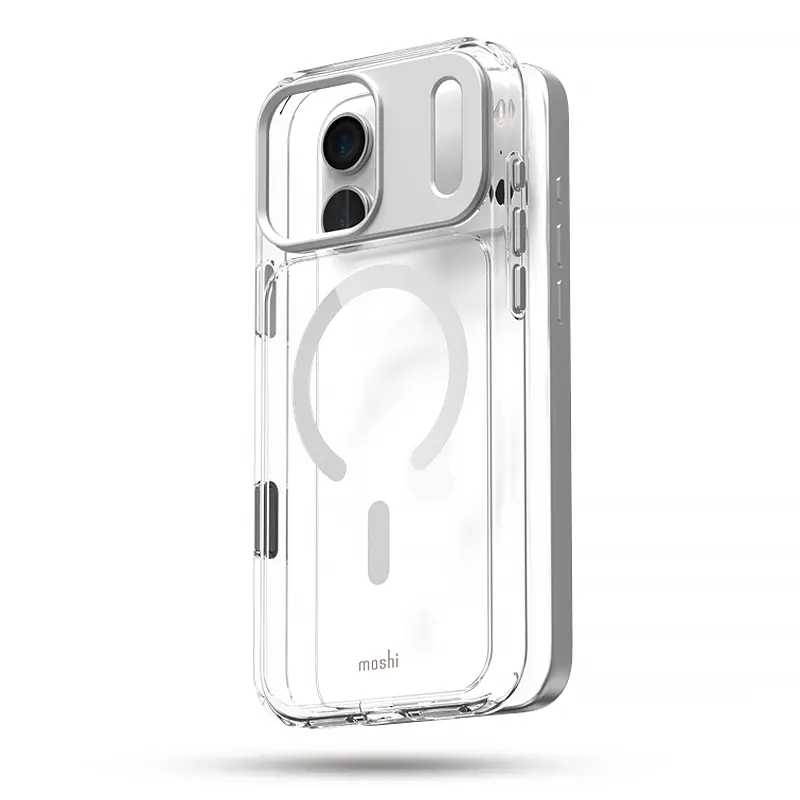 Coque Transparente MOSHI IGlaze MagSafe pour iPhone 17 Pro Max - Modèle Gris