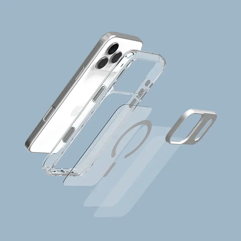 Coque Transparente MOSHI IGlaze MagSafe pour iPhone 17 - Conception en 3 Couches