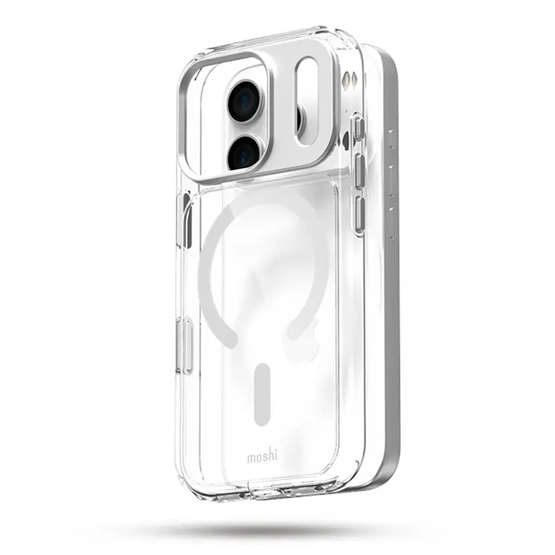 Coque Transparente MOSHI IGlaze MagSafe pour iPhone 17 Pro - Modèle Gris