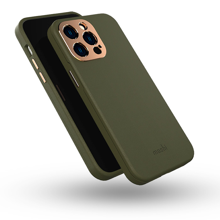 Coque MOSHI Napa Série Compatible MagSafe pour iPhone 14 Pro Max