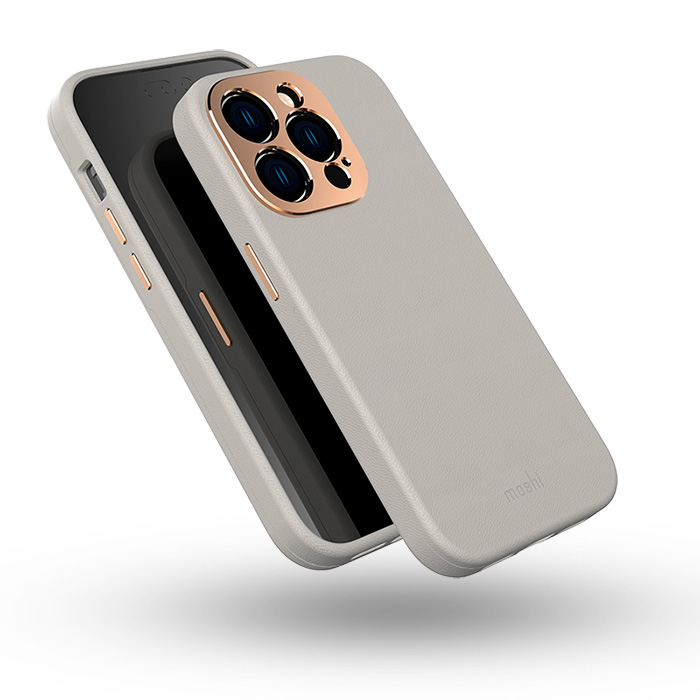 Coque MOSHI Napa Série Compatible MagSafe pour iPhone 14 Pro