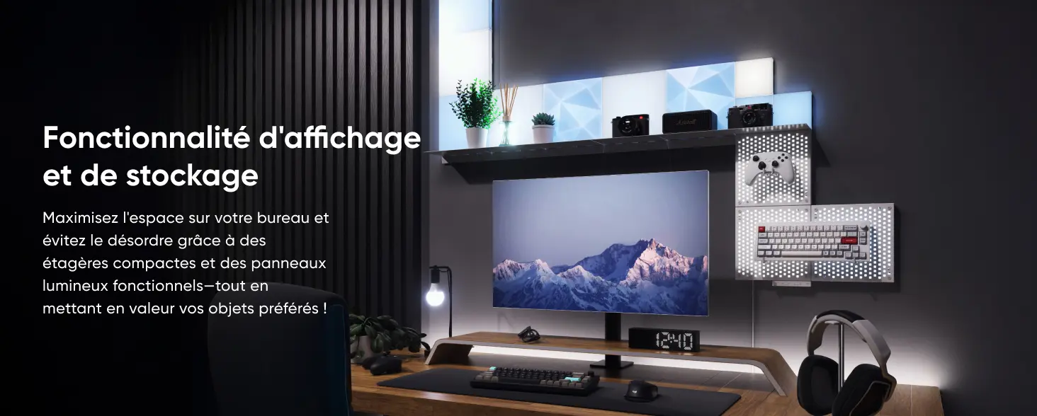 Nanoleaf Blocks - Fonctionnalité d'affichage et de stockage