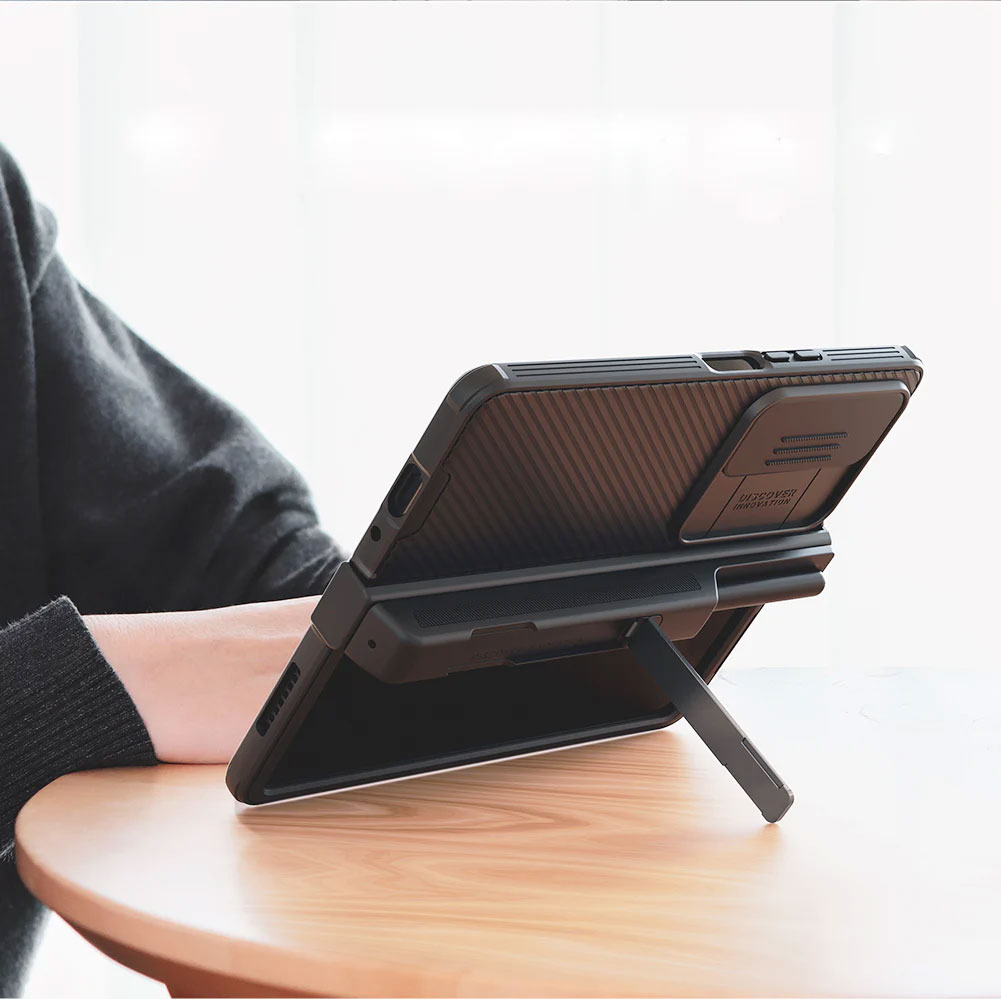 Coque Antichoc NILLKIN CamShield Pro avec Étui Amovible pour Stylet S Pen pour Galaxy Z Fold 4