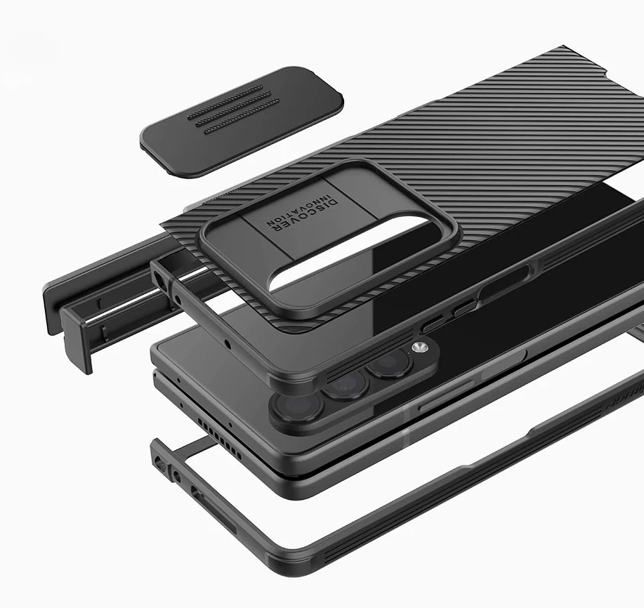 Coque Antichoc NILLKIN CamShield Pro avec Étui Amovible pour Stylet S Pen pour Galaxy Z Fold 4