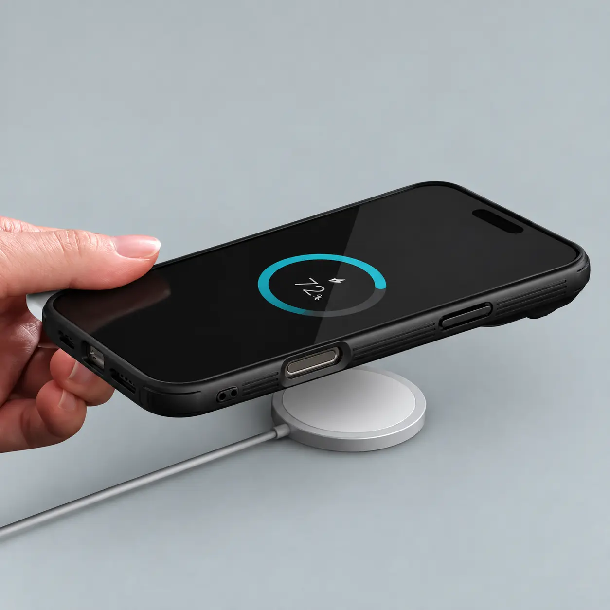 Recharge MagSafe avec la coque NILLKIN CamShield CamProp