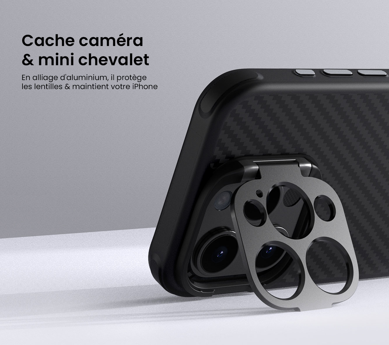 Coque MagSafe NILLKIN CarboProp En Fibre D'Aramide (Kevlar) pour iPhone 15 Pro
