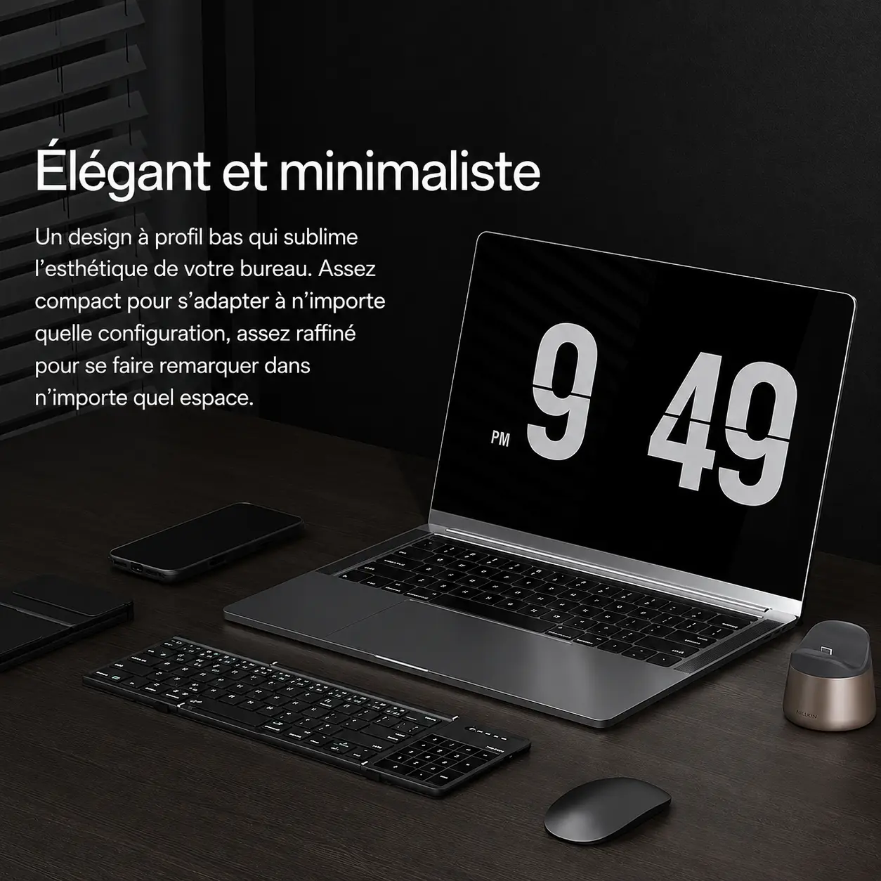 Design profil bas compact et esthétique minimaliste pour sublimer votre bureau