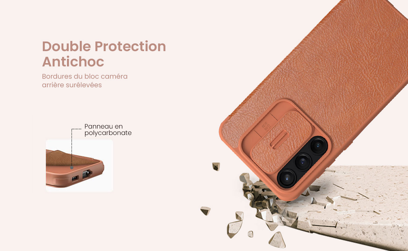 Étui NILLKIN Qin Pro Leather Série pour Galaxy A55