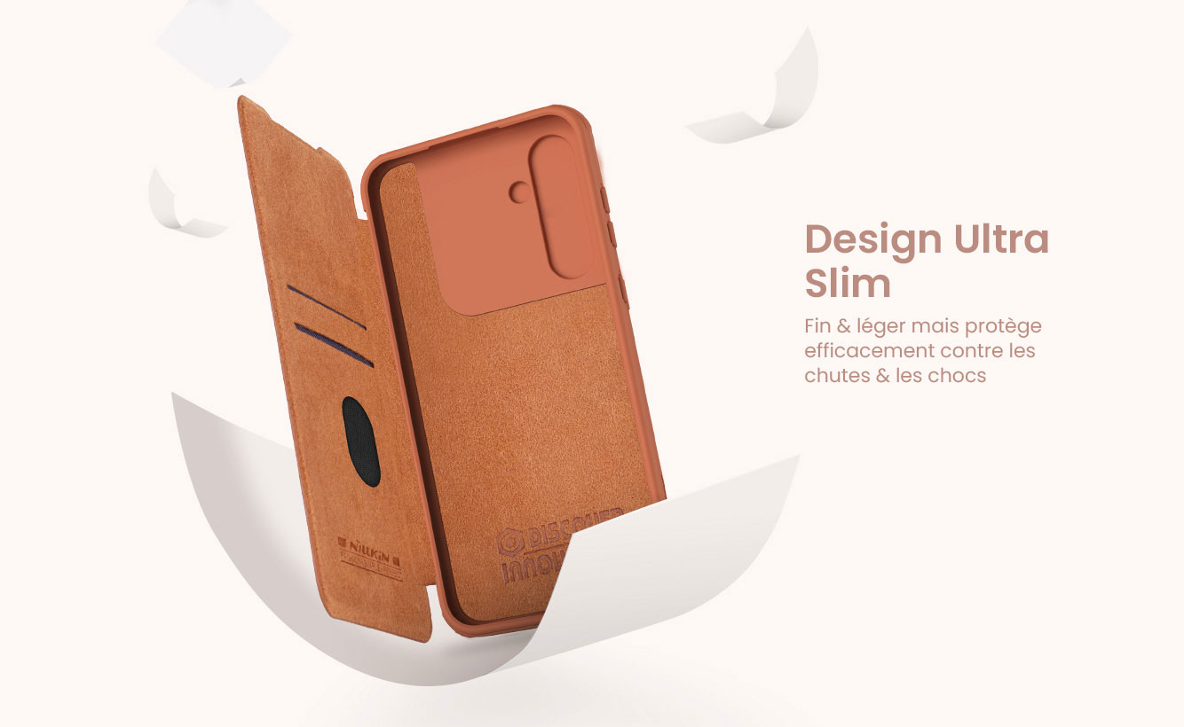 Étui NILLKIN Qin Pro Leather Série pour Galaxy A55