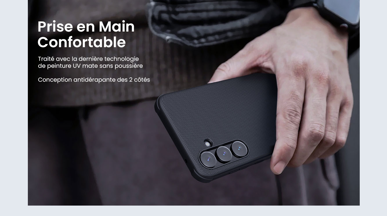 Coque MagSafe NILLKIN Super Frosted Shield Pro Magnétique pour Galaxy A55 5G