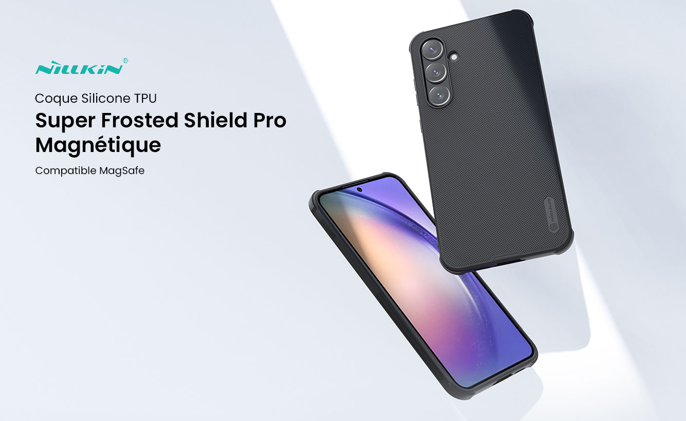 Coque MagSafe NILLKIN Super Frosted Shield Pro Magnétique pour Galaxy A55 5G