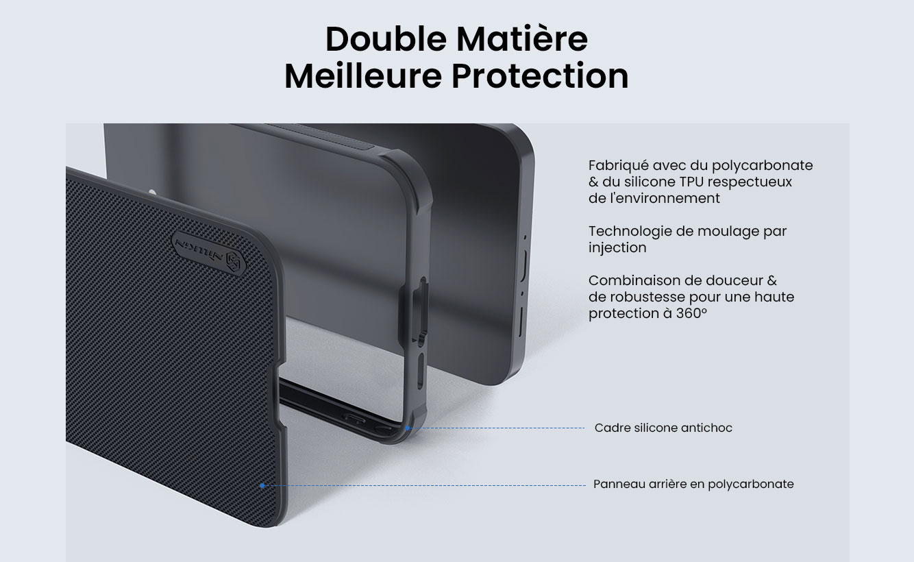 Coque MagSafe NILLKIN Super Frosted Shield Pro Magnétique pour Galaxy A55 5G