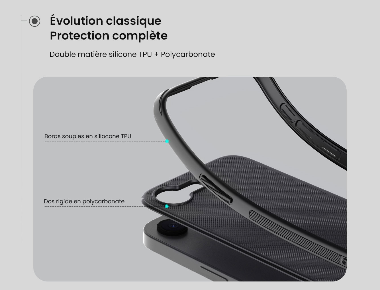 Coque MagSafe NILLKIN Super Frosted Shield Pro pour iPhone 16e