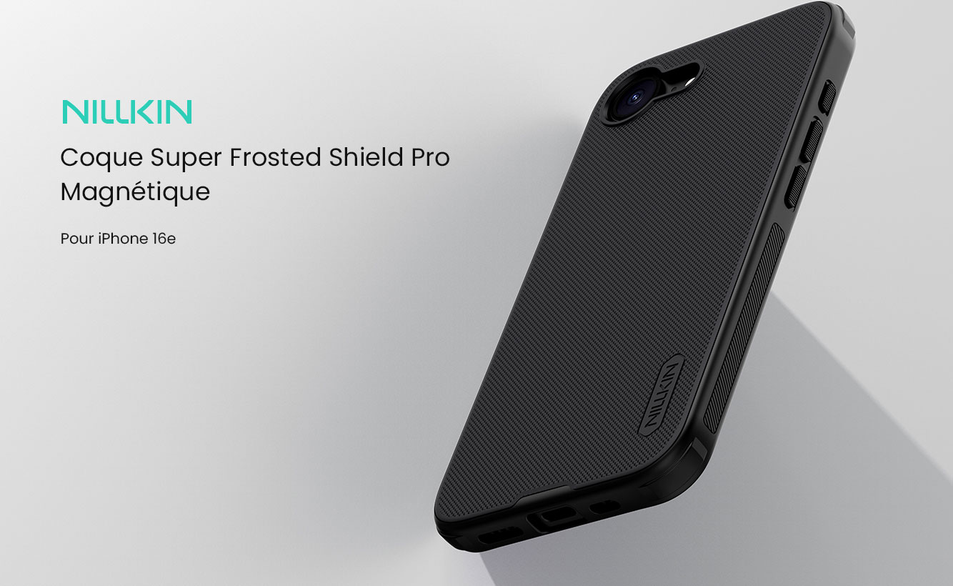 Coque MagSafe NILLKIN Super Frosted Shield Pro pour iPhone 16e